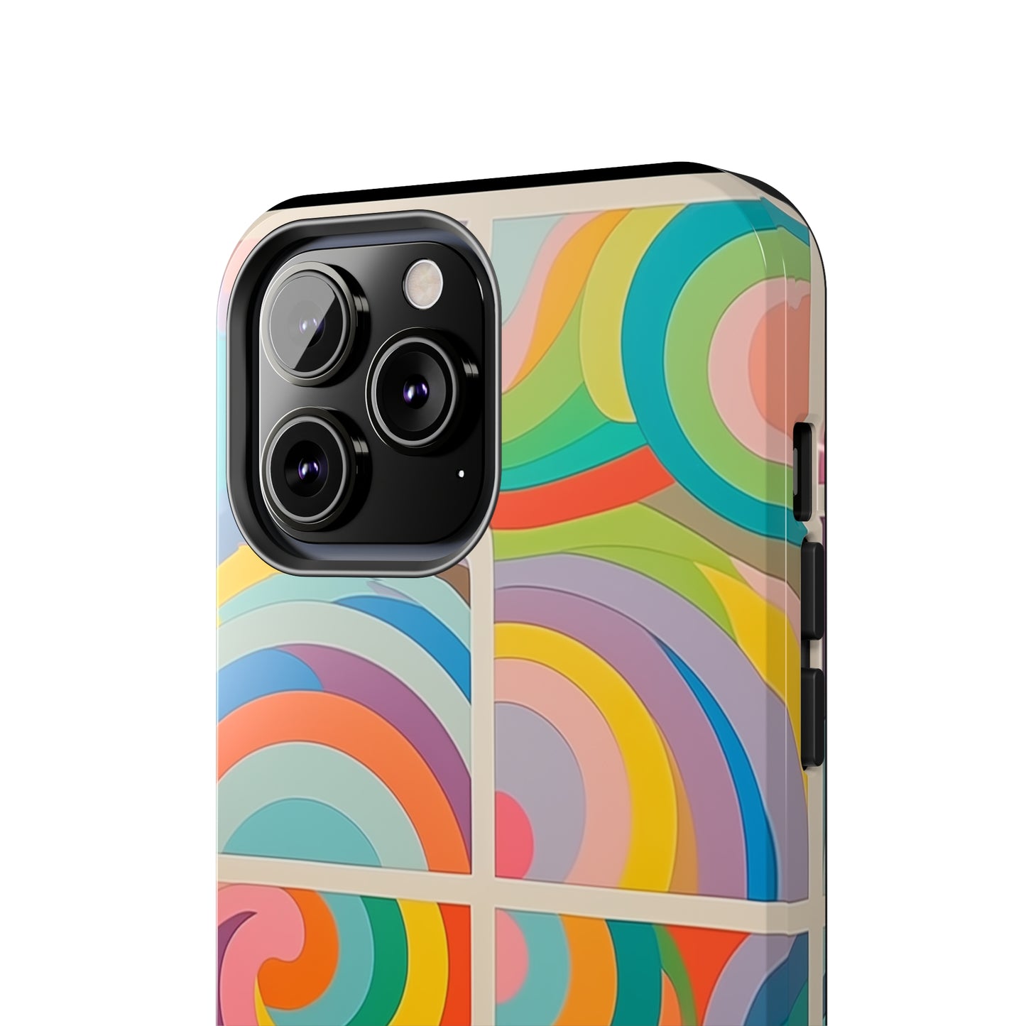 Abstract Colorful Lines #03, iPhone 7, 8, X, 11, 12, 13, 14, 15+ case.