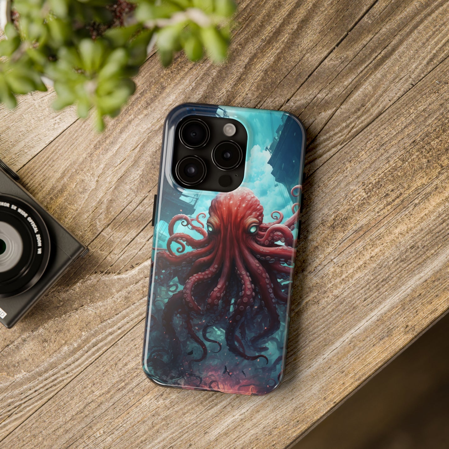 Octopus #01, iPhone 7, 8, X, 11, 12, 13, 14, 15+ case.