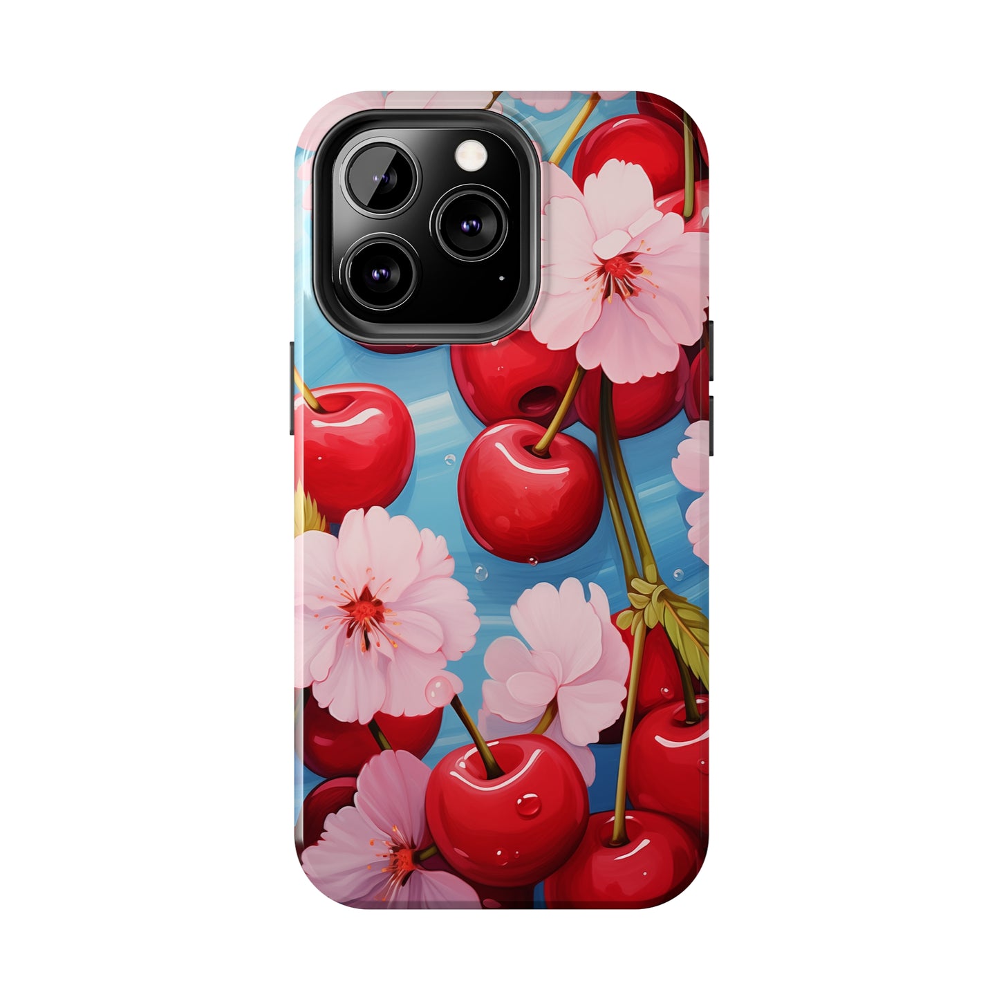 Cherries #04, iPhone 7, 8, X, 11, 12, 13, 14, 15+ case.