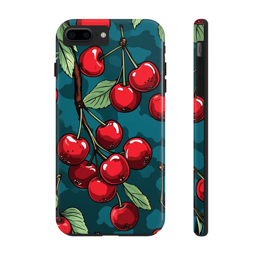 Cherries #10, iPhone 7, 8, X, 11, 12, 13, 14, 15+ case.