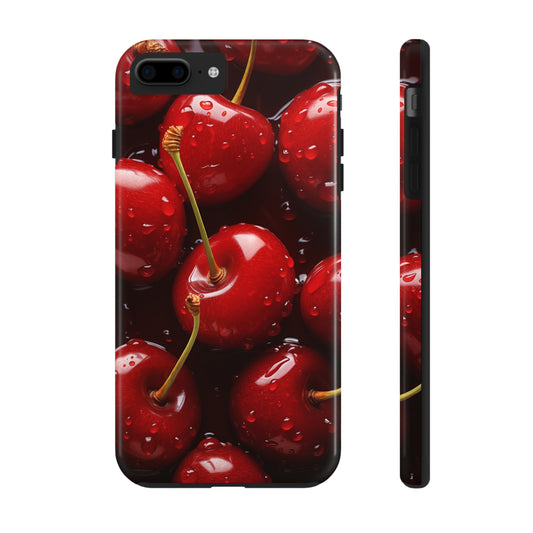 Cherries #07, iPhone 7, 8, X, 11, 12, 13, 14, 15+ case.