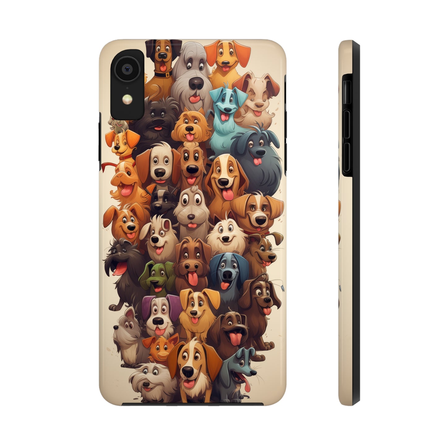 100 Dogs, iPhone 7, 8, X, 11, 12, 13, 14, 15+ case.