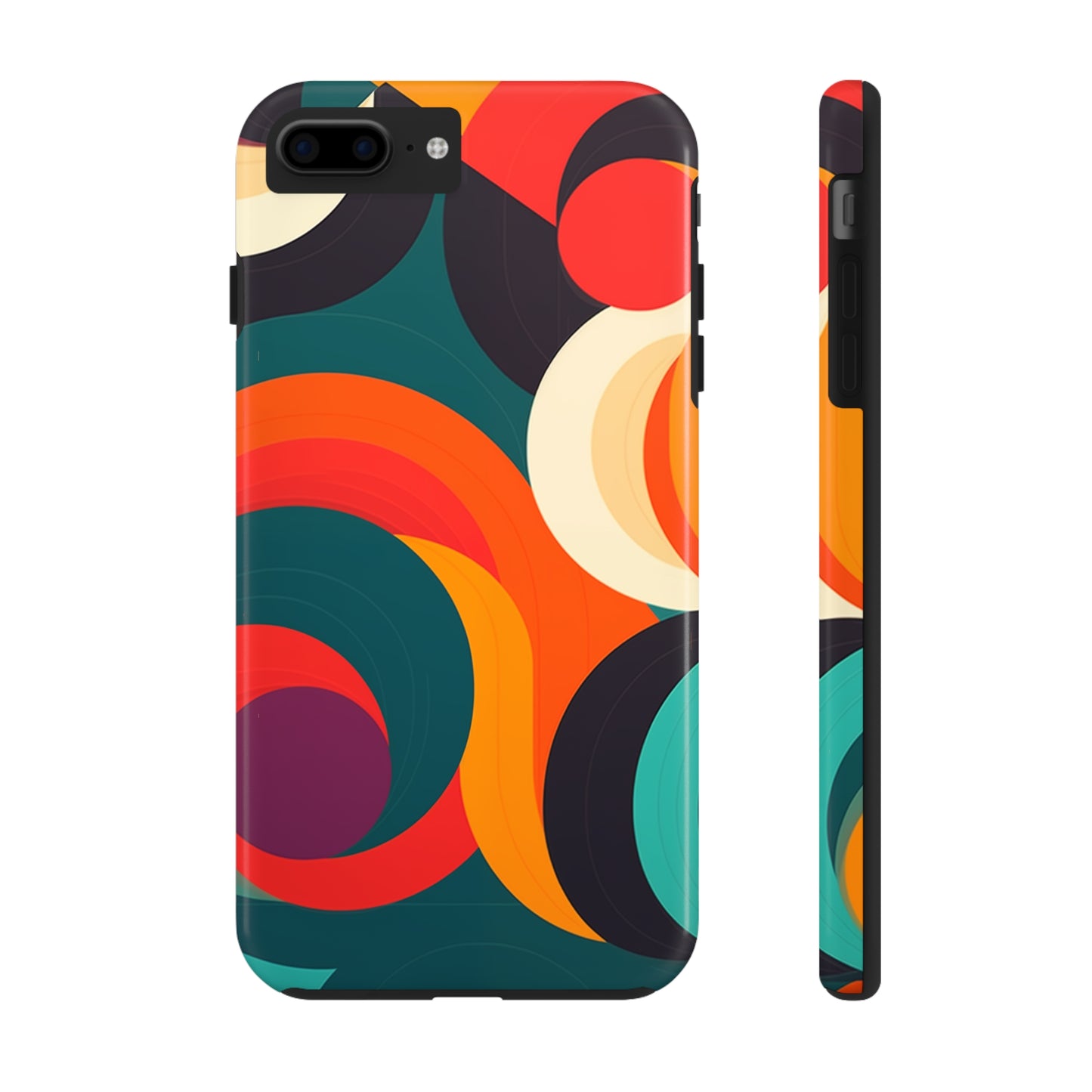 Abstract Shapes #02, iPhone 7, 8, X, 11, 12, 13, 14, 15+ case.