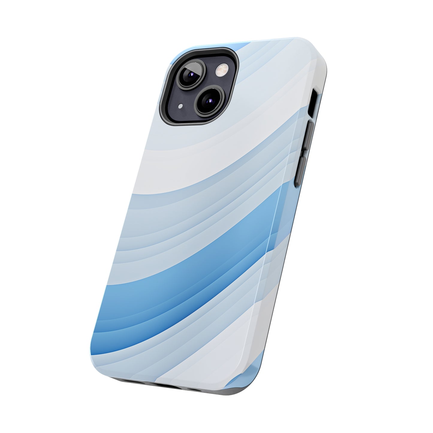 Blue Stripes #02, iPhone 7, 8, X, 11, 12, 13, 14, 15+ case.