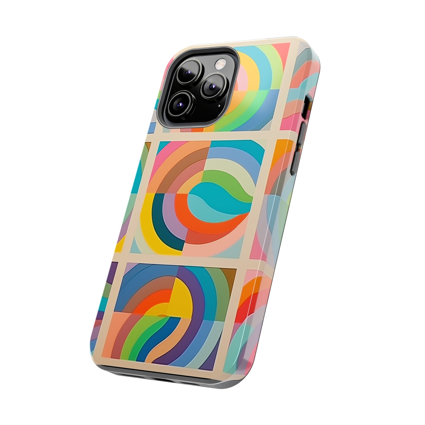 Abstract Colorful Lines #02, iPhone 7, 8, X, 11, 12, 13, 14, 15+ case.