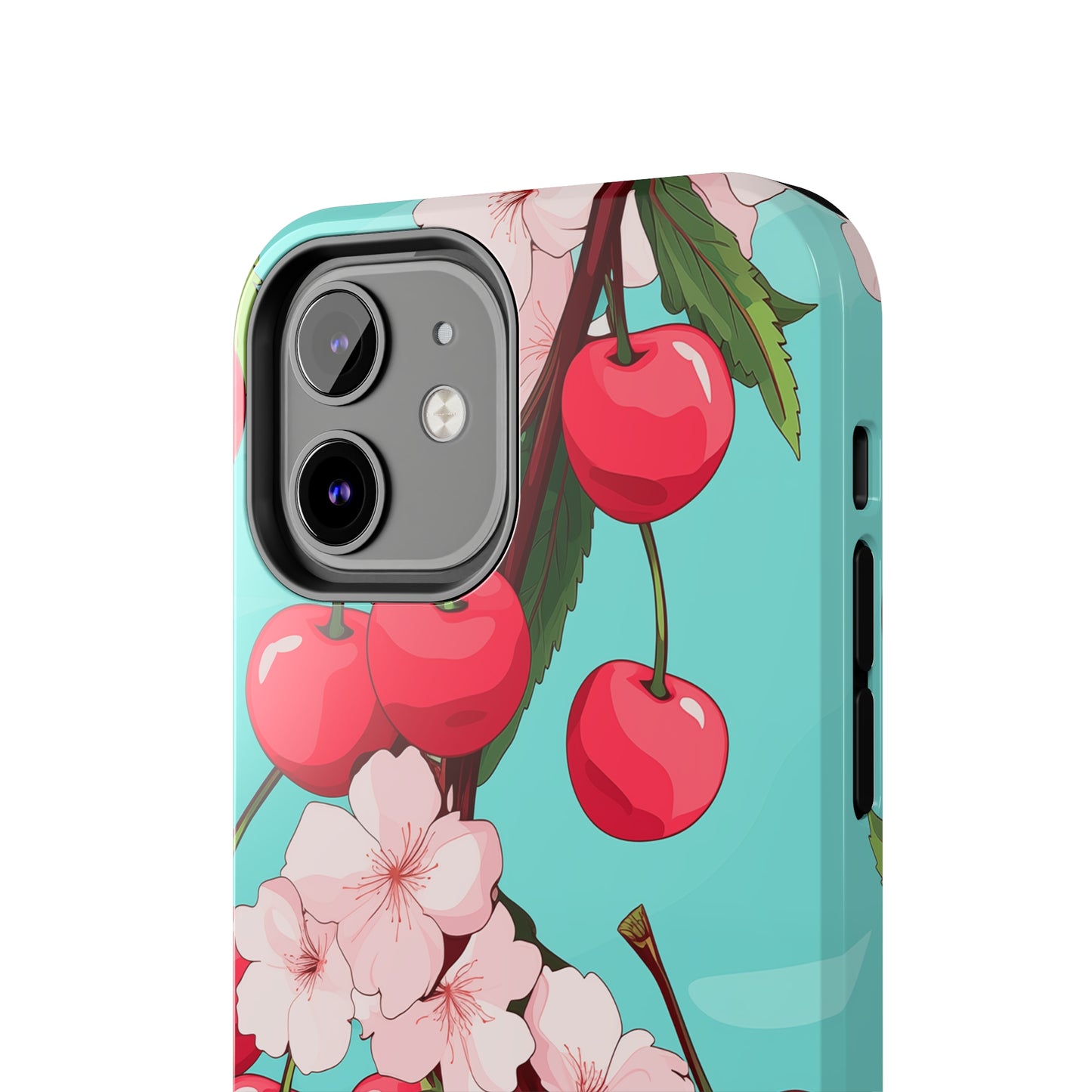 Cherries #06, iPhone 7, 8, X, 11, 12, 13, 14, 15+ case.