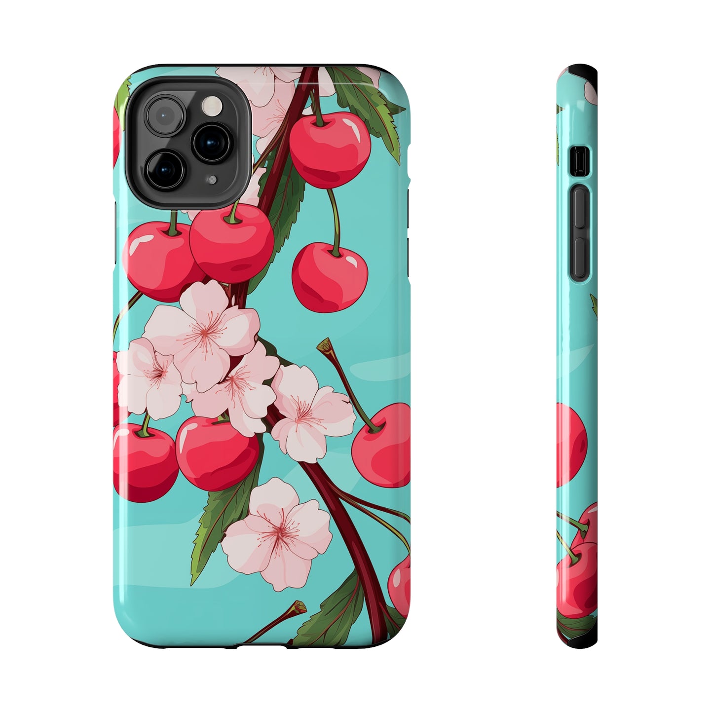 Cherries #06, iPhone 7, 8, X, 11, 12, 13, 14, 15+ case.