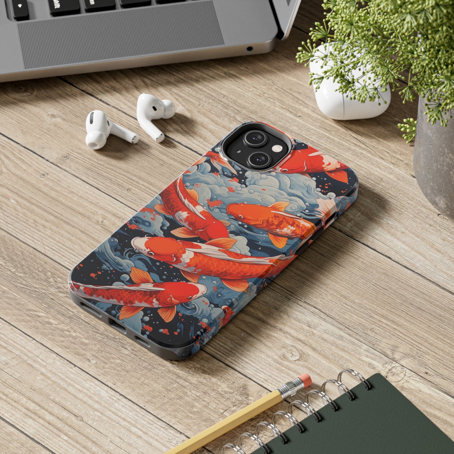 Koi fish #02, iPhone 7, 8, X, 11, 12, 13, 14, 15+ case.