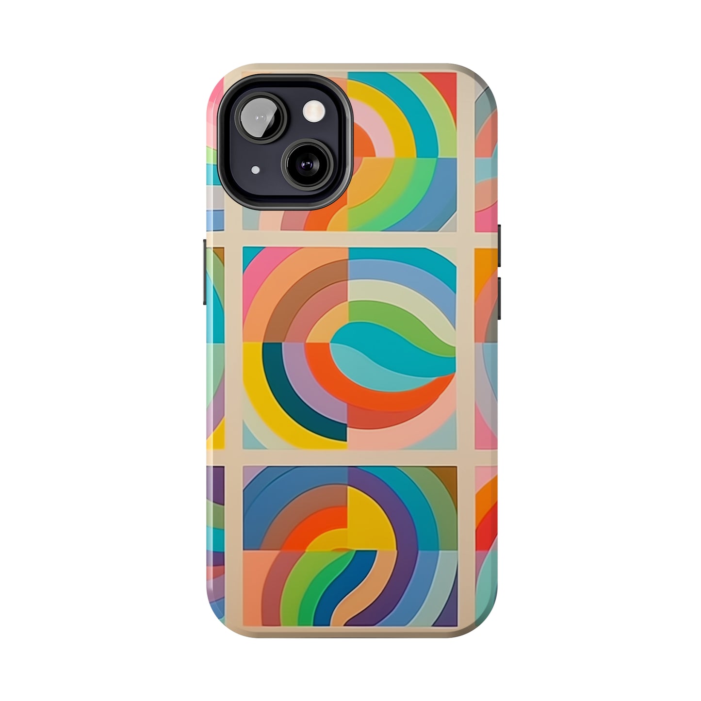 Abstract Colorful Lines #02, iPhone 7, 8, X, 11, 12, 13, 14, 15+ case.