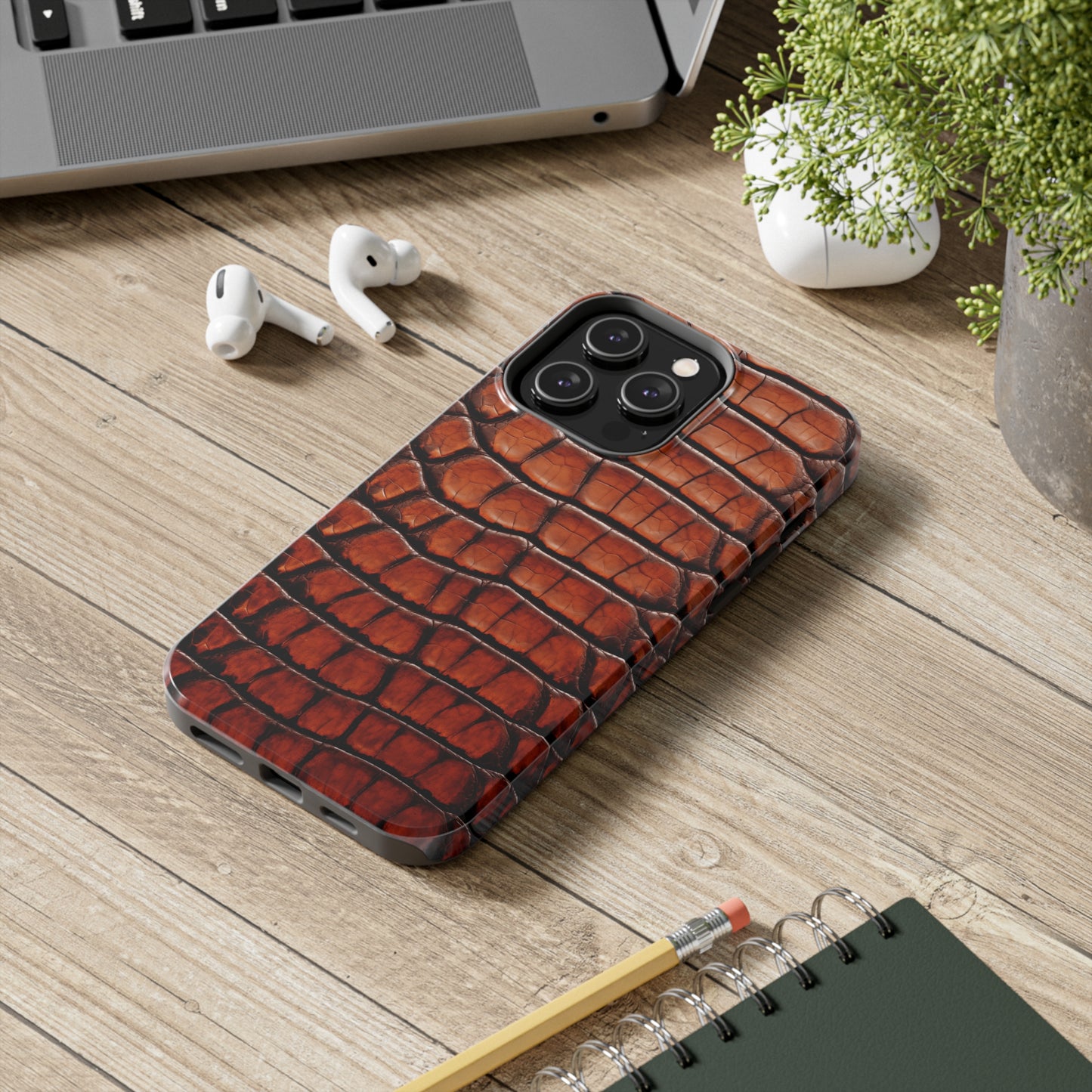 Alligator skin #04, iPhone 7, 8, X, 11, 12, 13, 14, 15+ case.