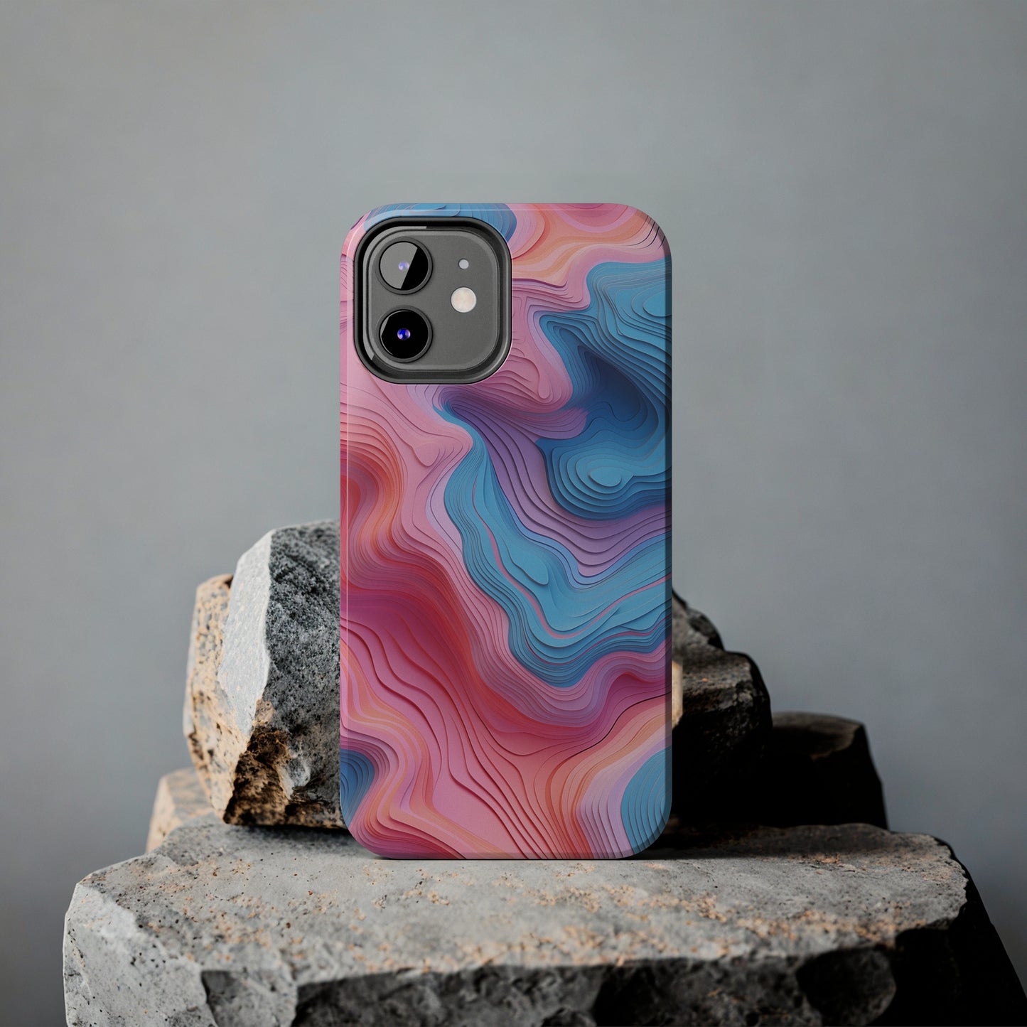 Topographical #02, iPhone 7, 8, X, 11, 12, 13, 14, 15+ case.