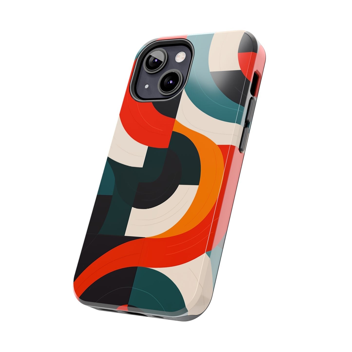 Abstract Shapes, iPhone 7, 8, X, 11, 12, 13, 14, 15+ case.