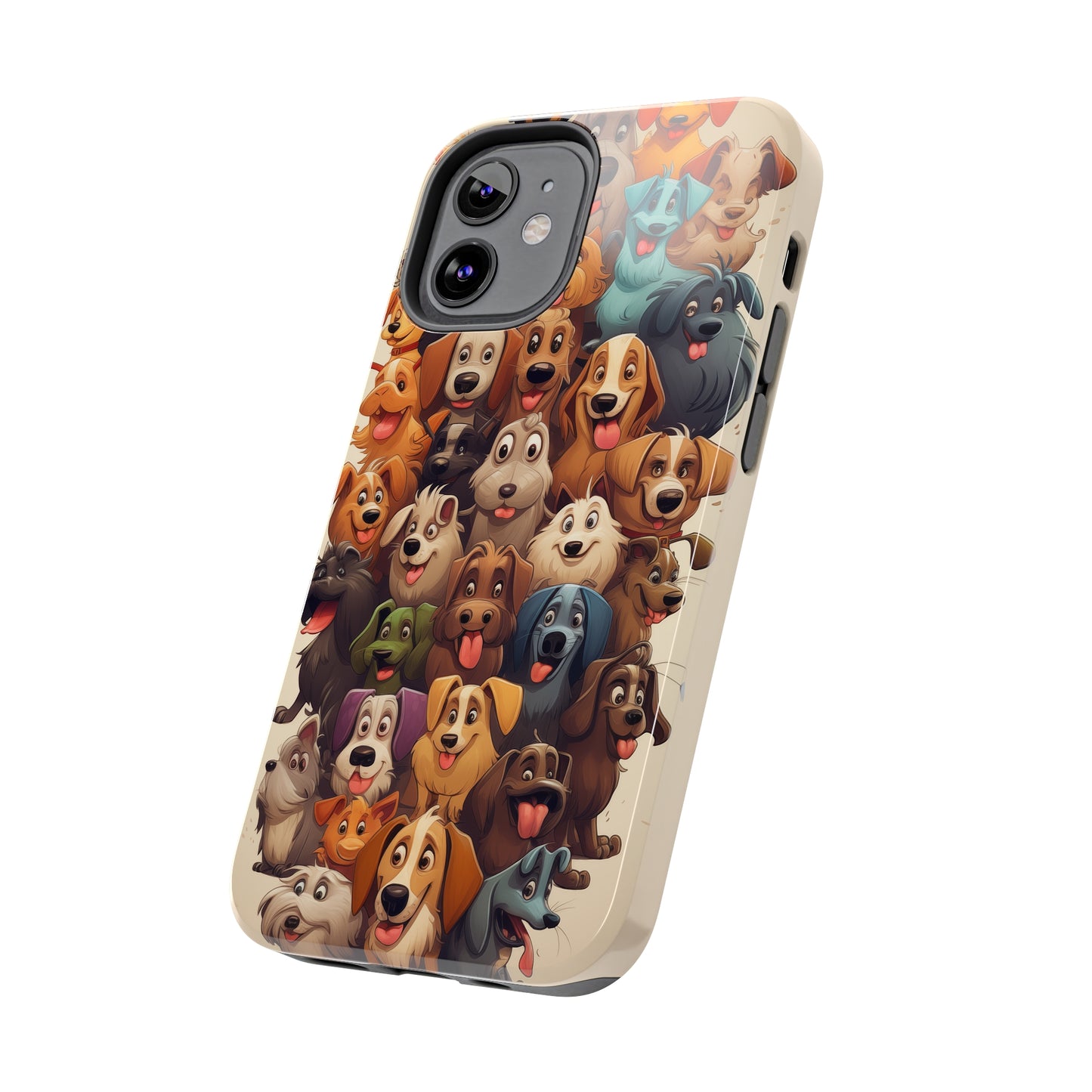 100 Dogs, iPhone 7, 8, X, 11, 12, 13, 14, 15+ case.