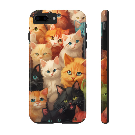 Kittens, iPhone 7, 8, X, 11, 12, 13, 14, 15+ case.