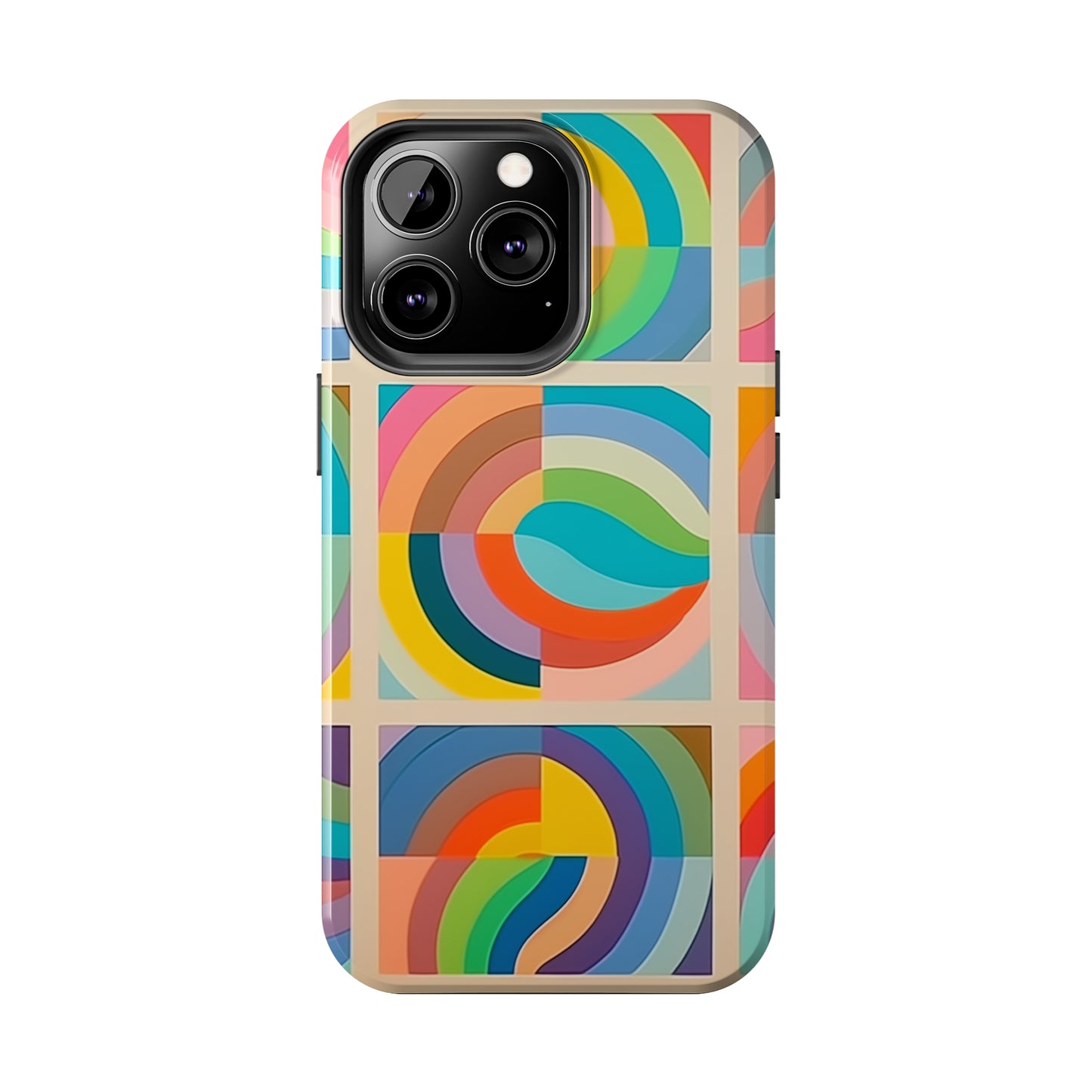 Abstract Colorful Lines #02, iPhone 7, 8, X, 11, 12, 13, 14, 15+ case.