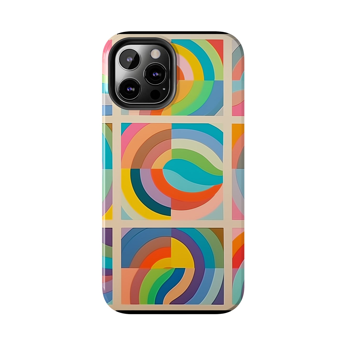 Abstract Colorful Lines #02, iPhone 7, 8, X, 11, 12, 13, 14, 15+ case.