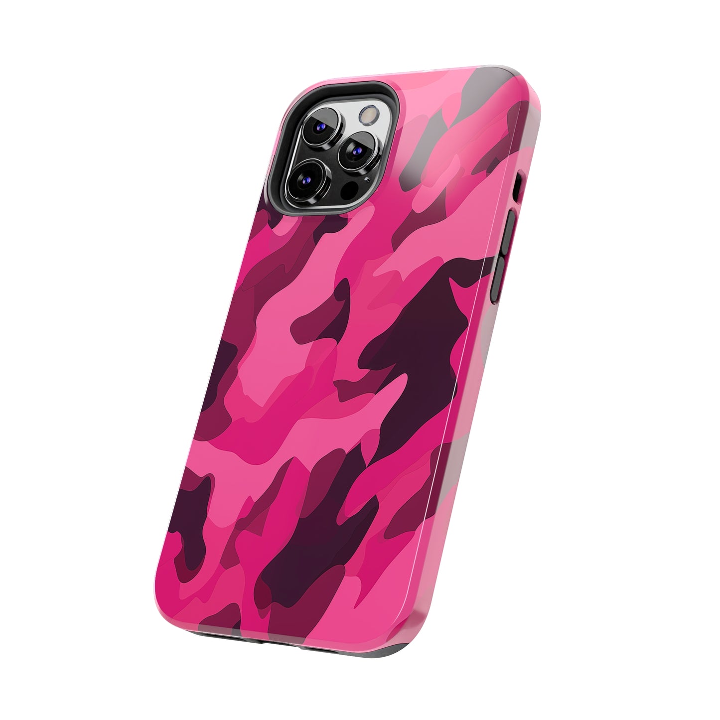 Pink Camouflage, iPhone 7, 8, X, 11, 12, 13, 14, 15+ case.