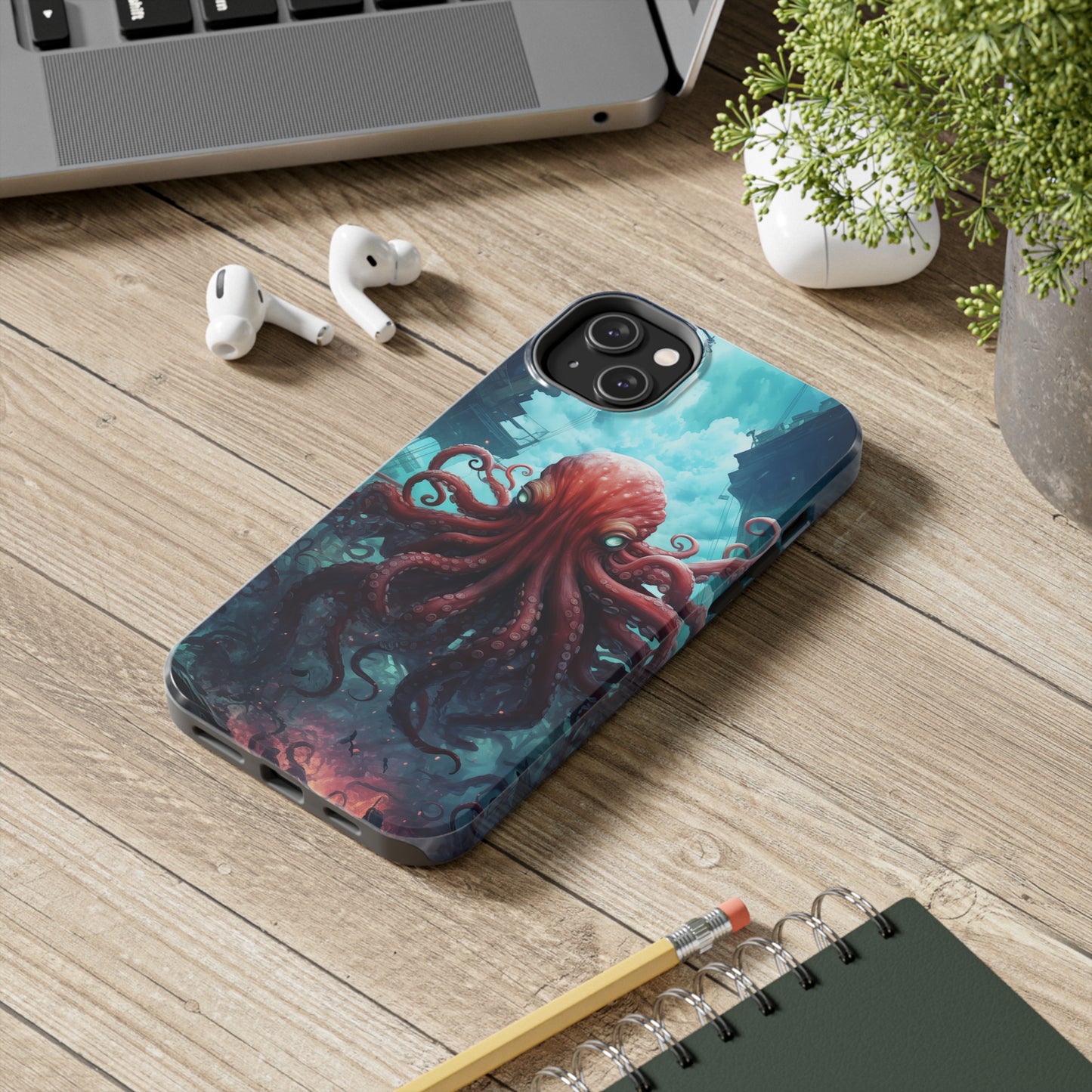 Octopus #01, iPhone 7, 8, X, 11, 12, 13, 14, 15+ case.