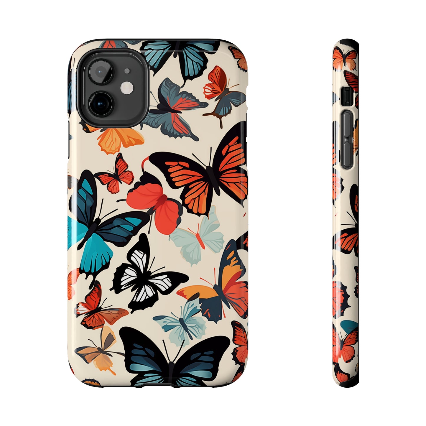 Butterflies #02, iPhone 7, 8, X, 11, 12, 13, 14, 15+ case.