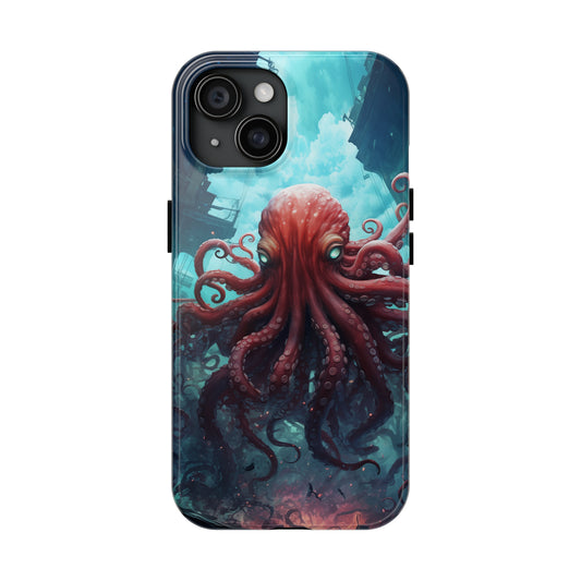 Octopus #01, iPhone 7, 8, X, 11, 12, 13, 14, 15+ case.