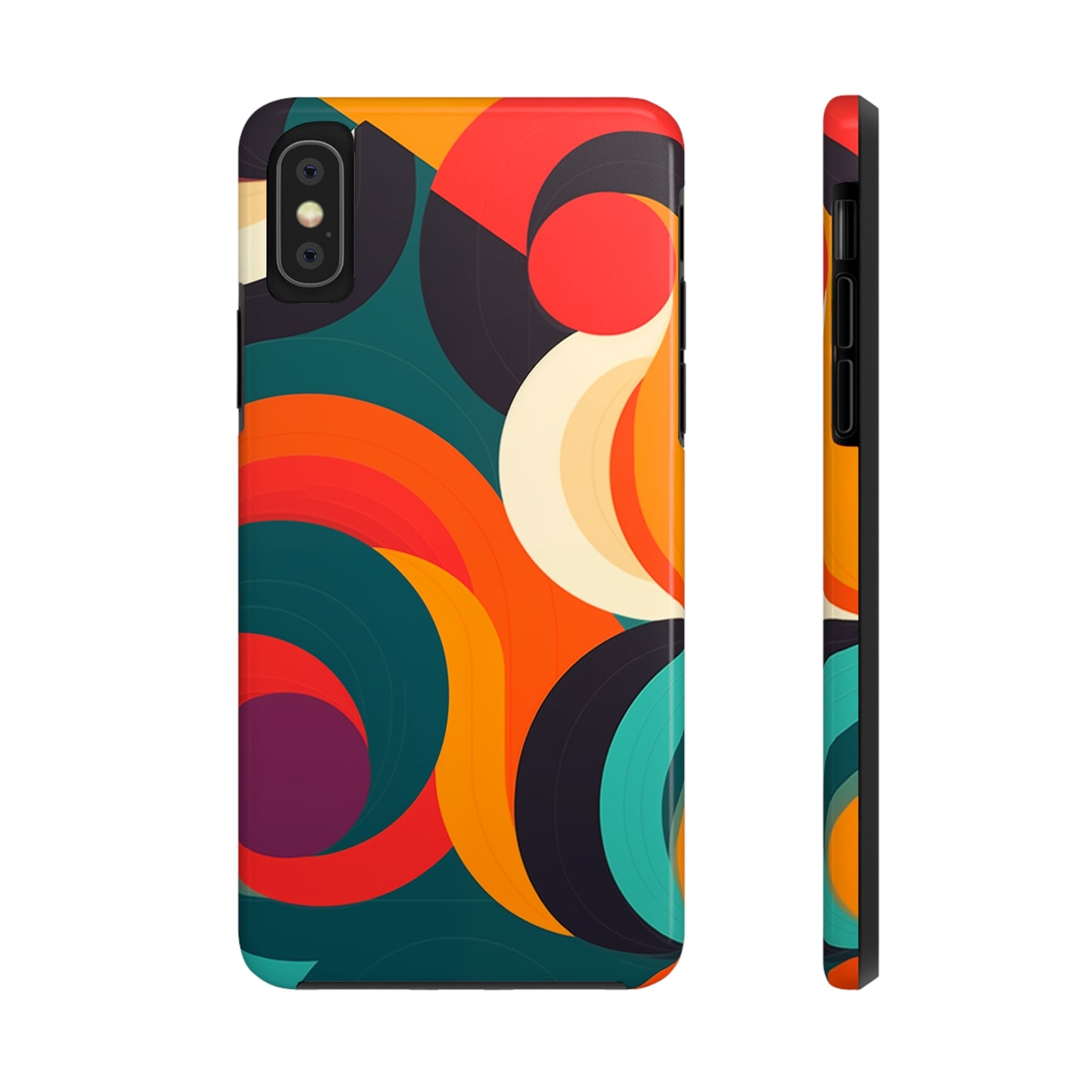 Abstract Shapes #04, iPhone 7, 8, X, 11, 12, 13, 14, 15+ case.