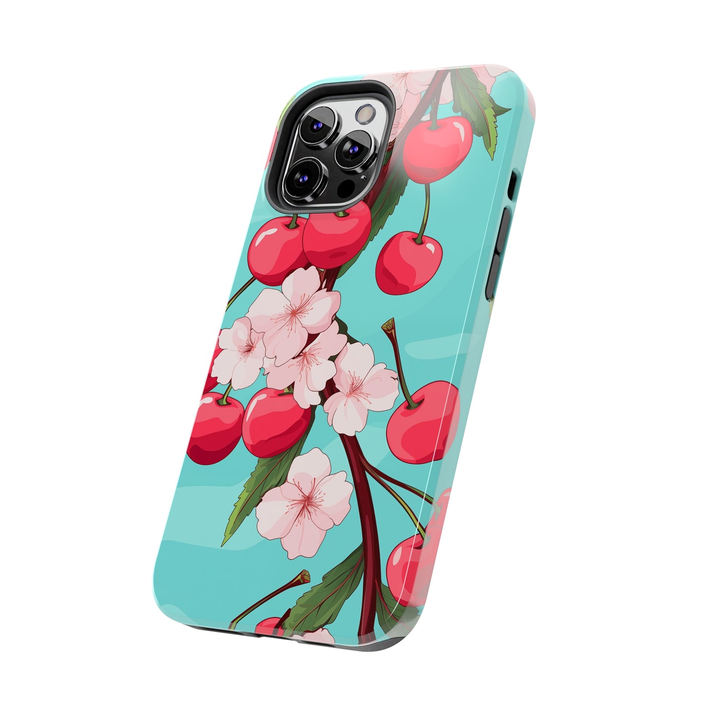 Cherries #06, iPhone 7, 8, X, 11, 12, 13, 14, 15+ case.