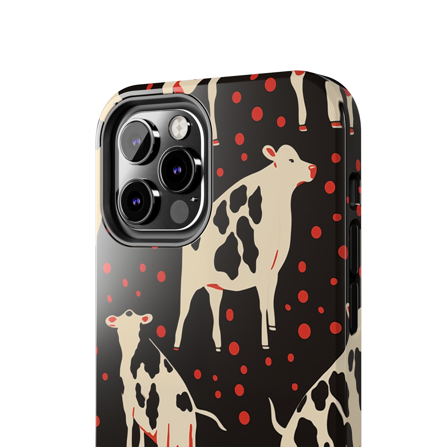 Cow pattern, iPhone 7, 8, X, 11, 12, 13, 14, 15+ case.