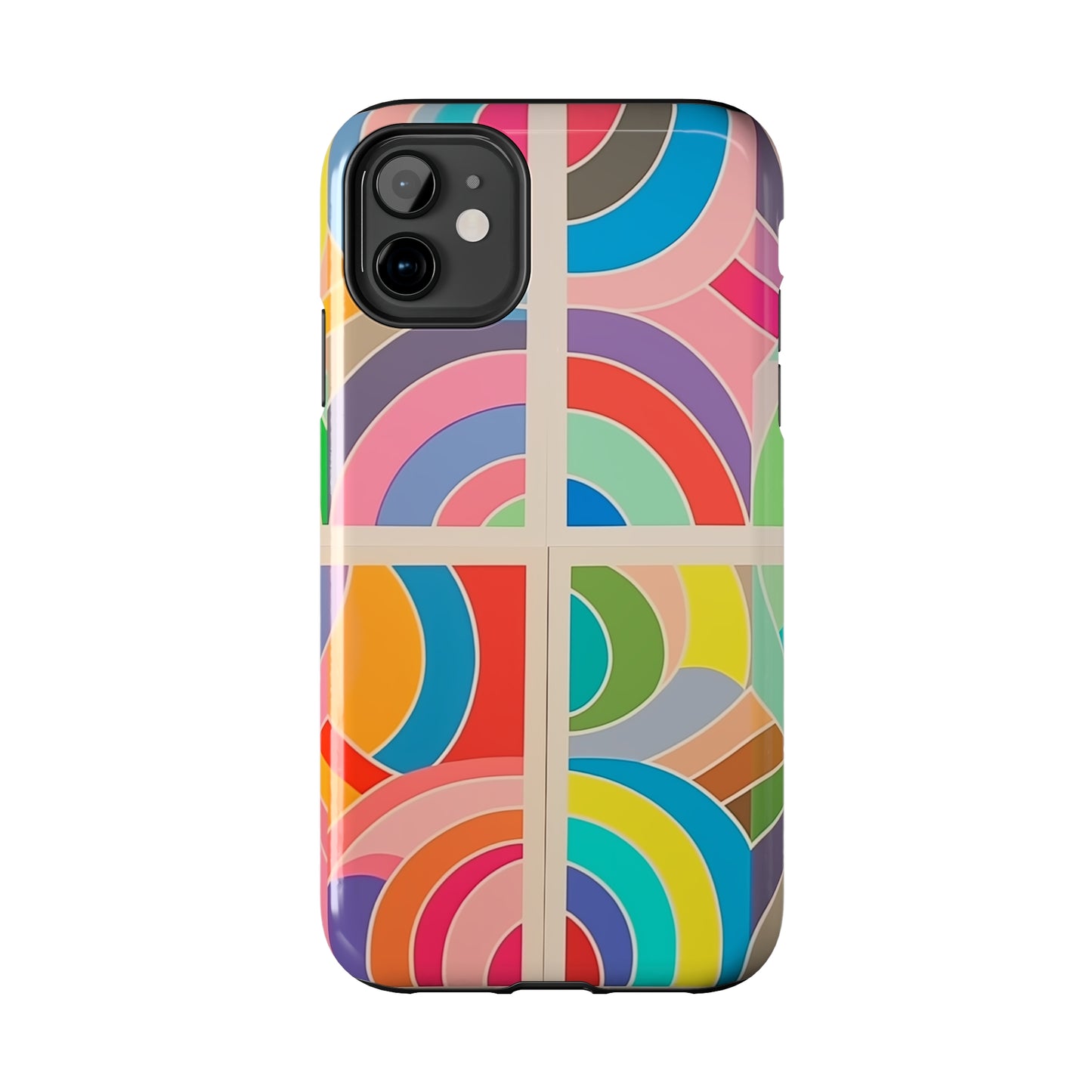 Abstract Colorful Lines, iPhone 7, 8, X, 11, 12, 13, 14, 15+ case.