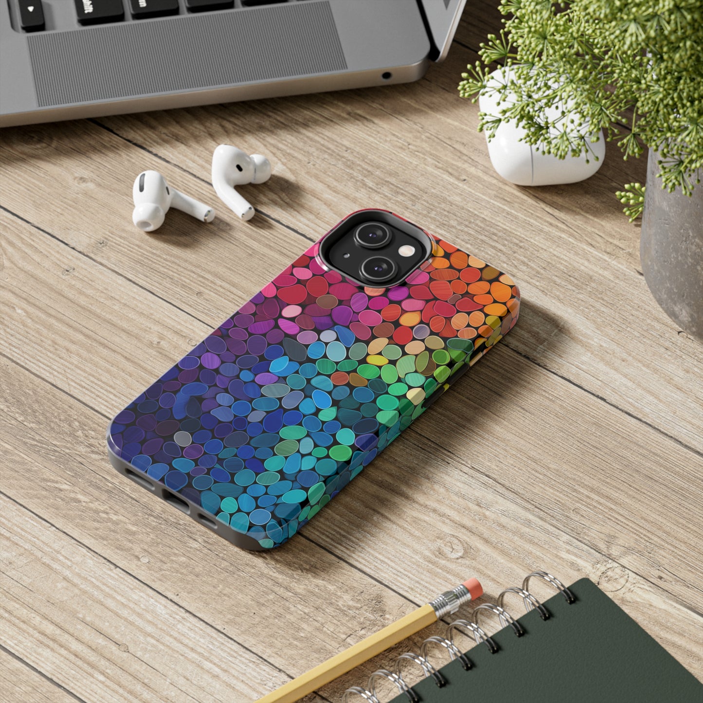 Rainbow Effect, iPhone 7, 8, X, 11, 12, 13, 14, 15+ case.