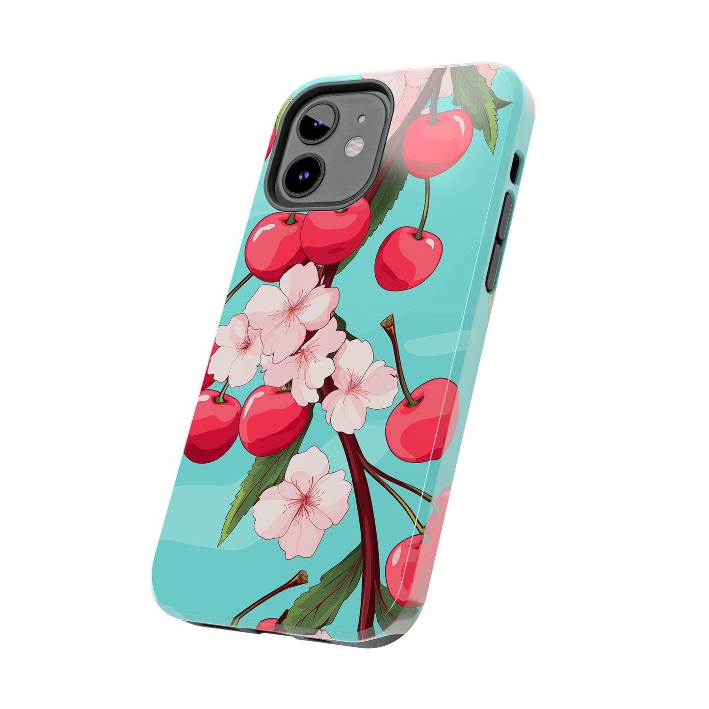 Cherries #06, iPhone 7, 8, X, 11, 12, 13, 14, 15+ case.