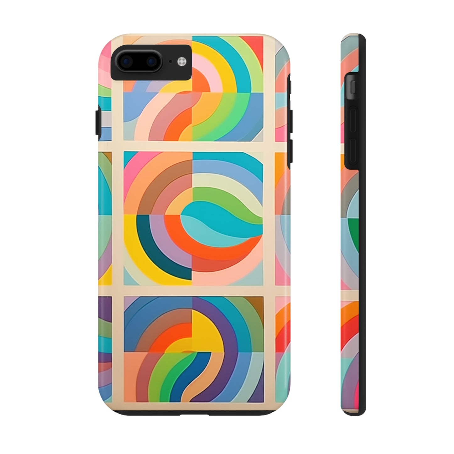 Abstract Colorful Lines #02, iPhone 7, 8, X, 11, 12, 13, 14, 15+ case.