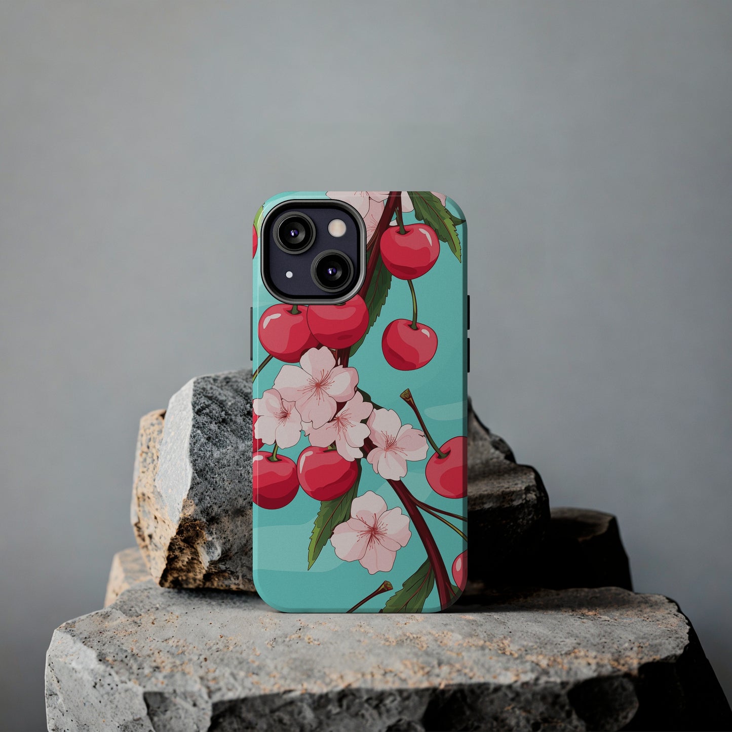 Cherries #06, iPhone 7, 8, X, 11, 12, 13, 14, 15+ case.