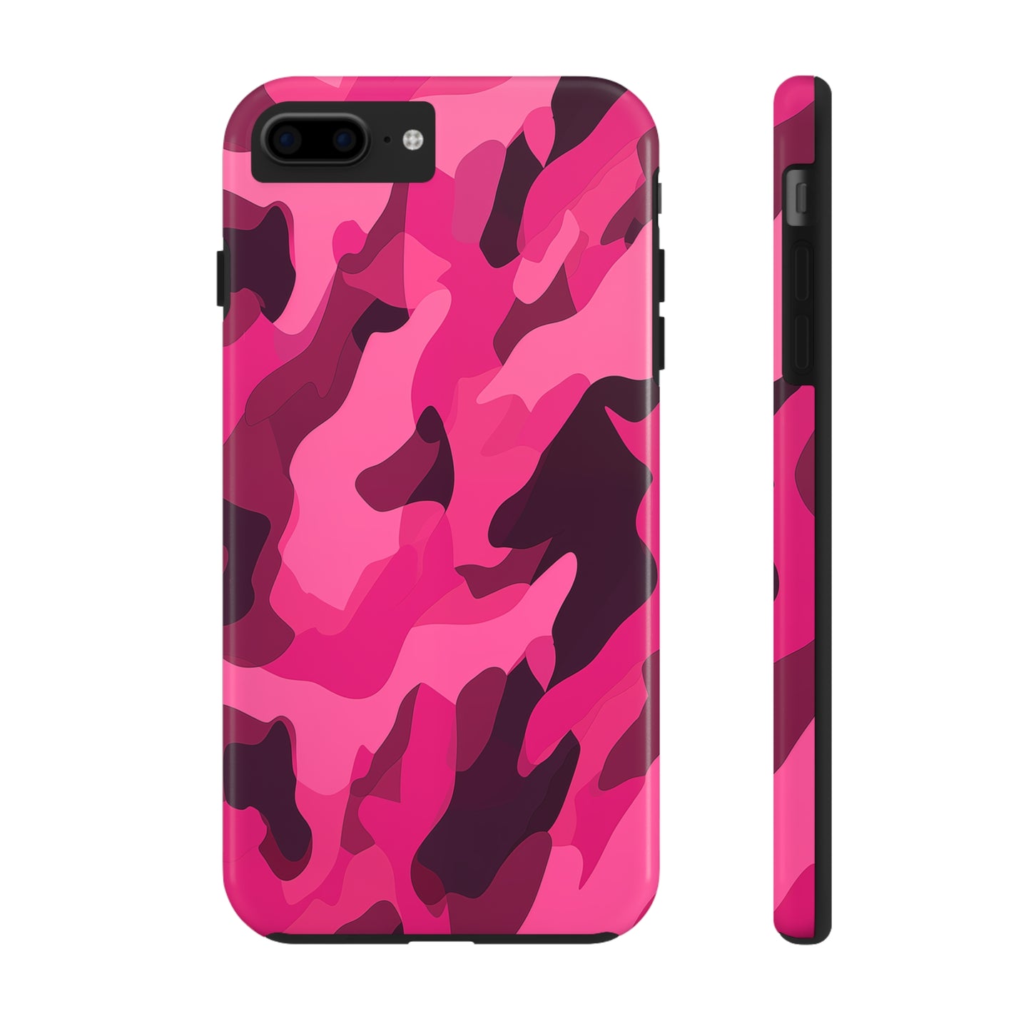 Pink Camouflage, iPhone 7, 8, X, 11, 12, 13, 14, 15+ case.