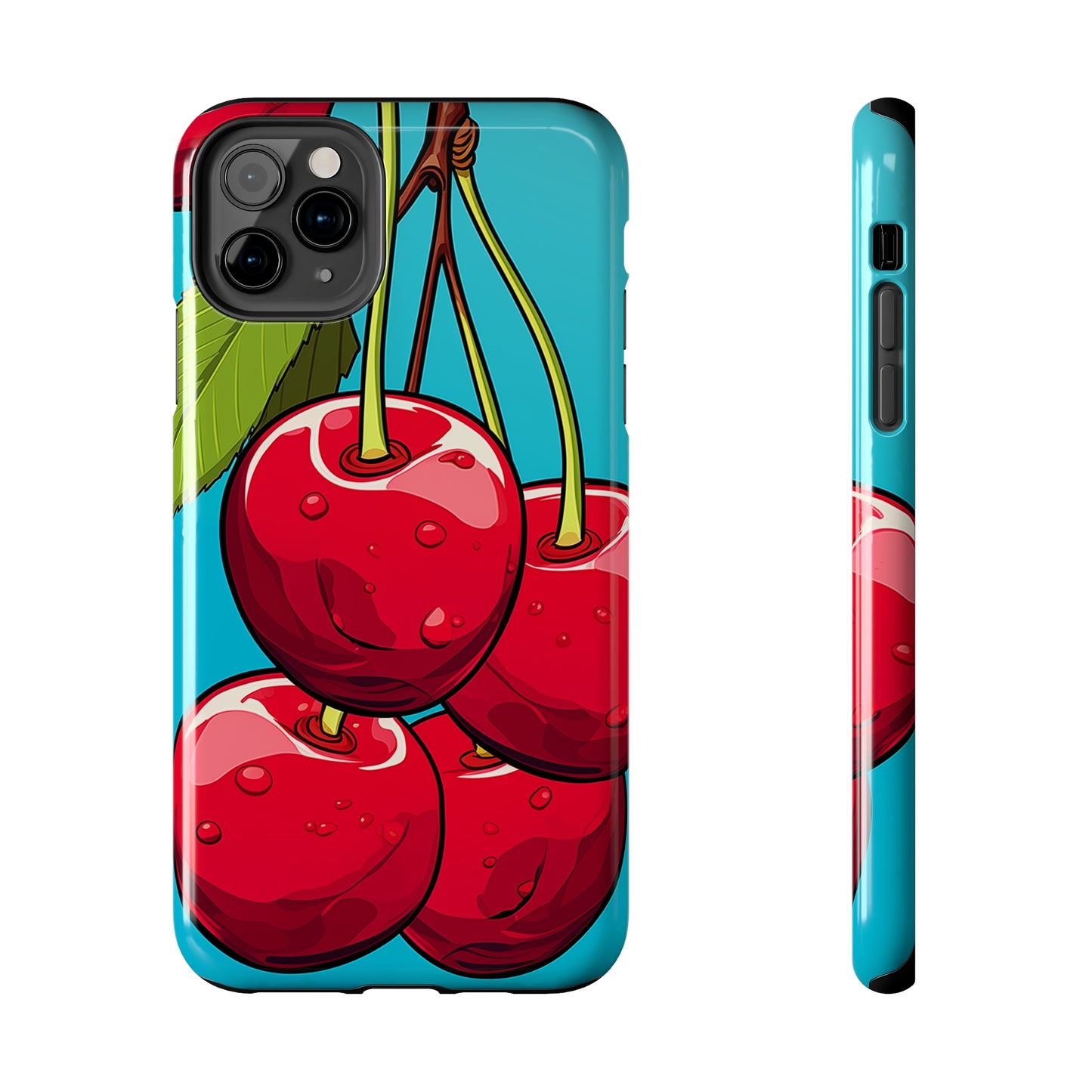 Cherries #09, iPhone 7, 8, X, 11, 12, 13, 14, 15+ case.