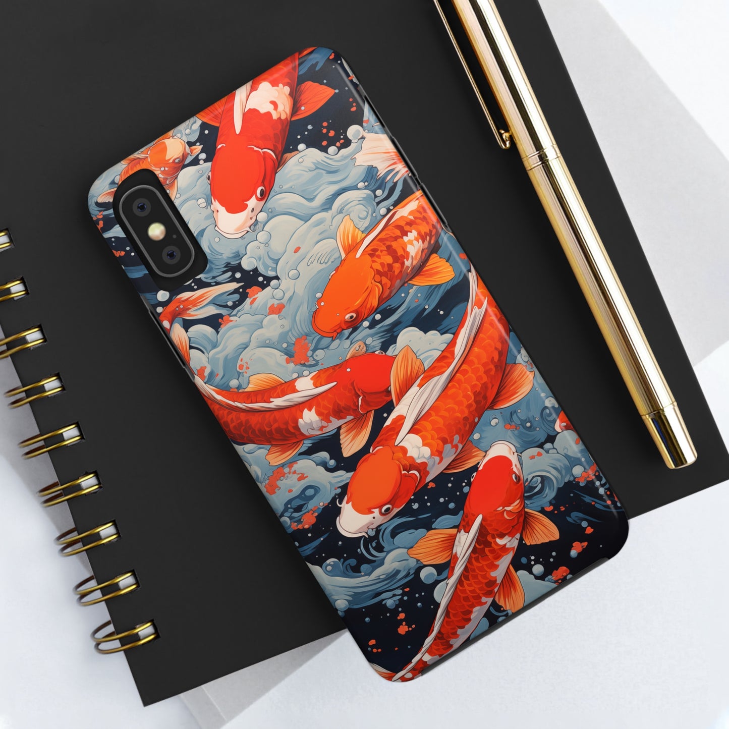 Koi fish #02, iPhone 7, 8, X, 11, 12, 13, 14, 15+ case.