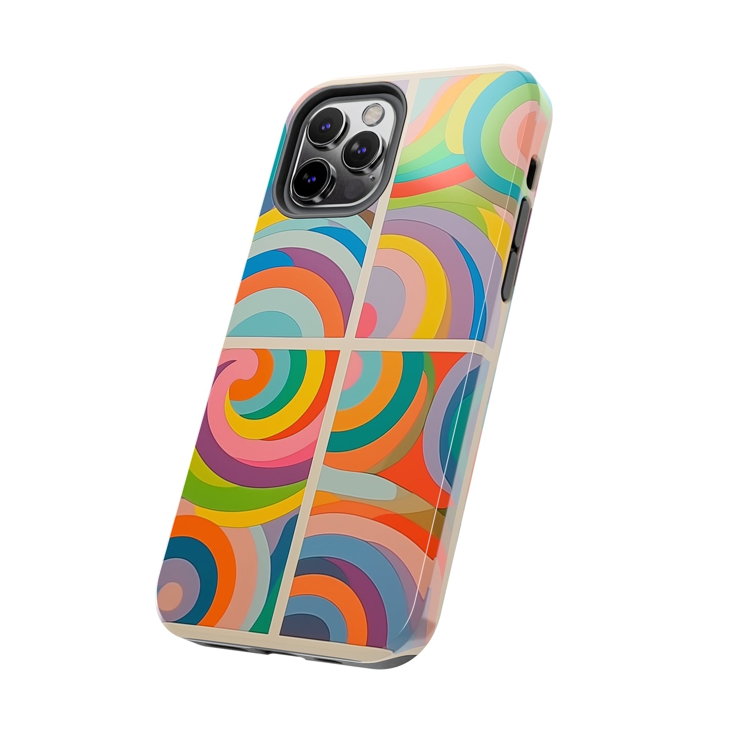 Abstract Colorful Lines #03, iPhone 7, 8, X, 11, 12, 13, 14, 15+ case.