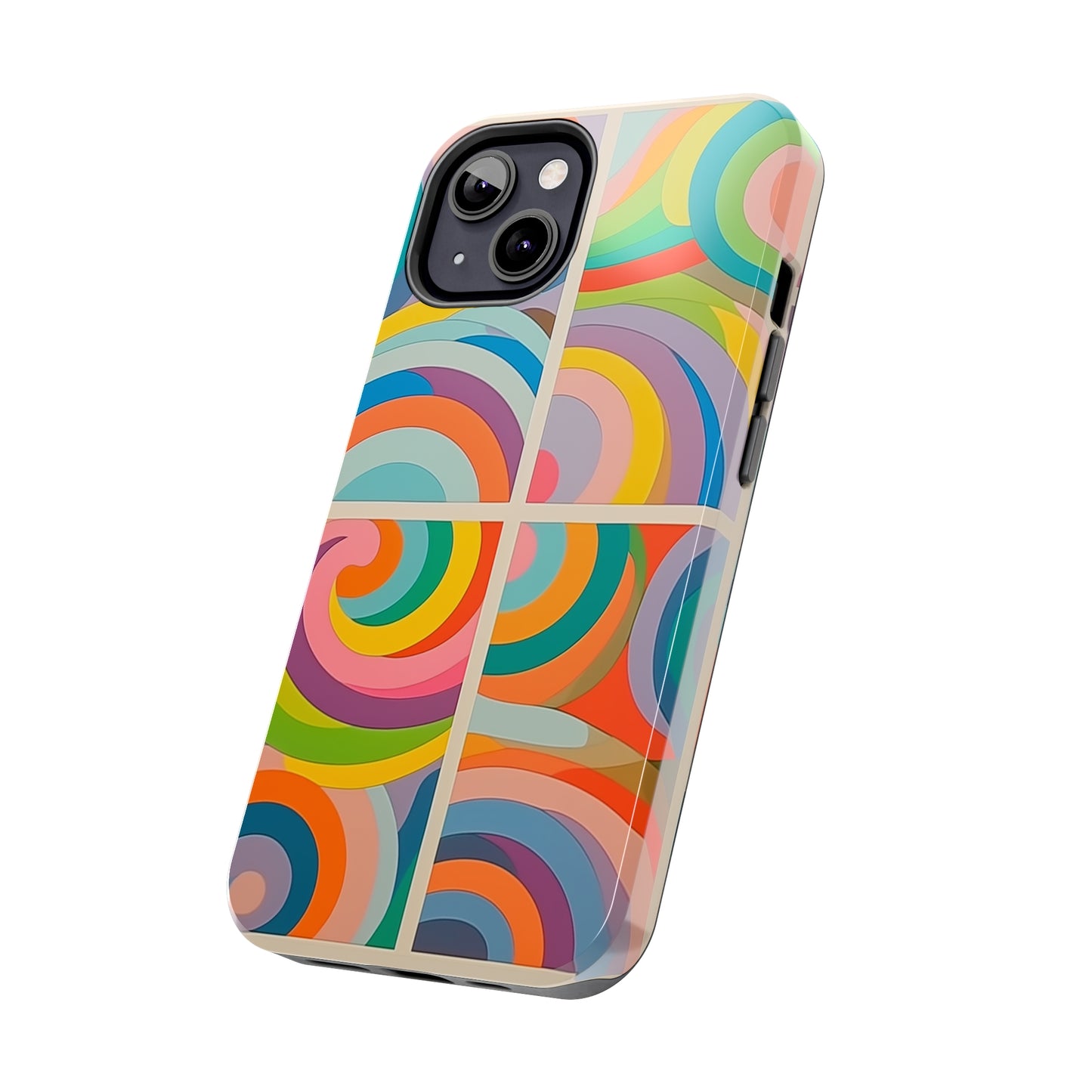 Abstract Colorful Lines #03, iPhone 7, 8, X, 11, 12, 13, 14, 15+ case.