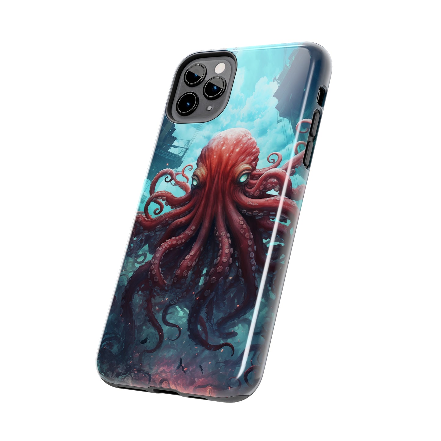 Octopus #01, iPhone 7, 8, X, 11, 12, 13, 14, 15+ case.