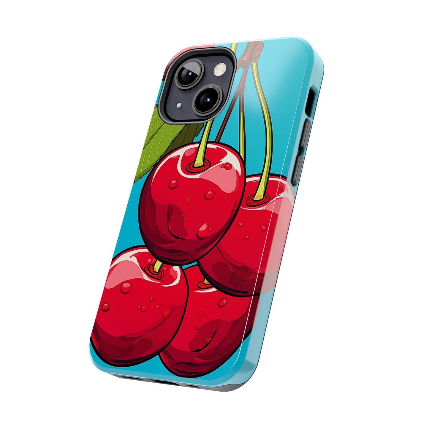 Cherries #09, iPhone 7, 8, X, 11, 12, 13, 14, 15+ case.