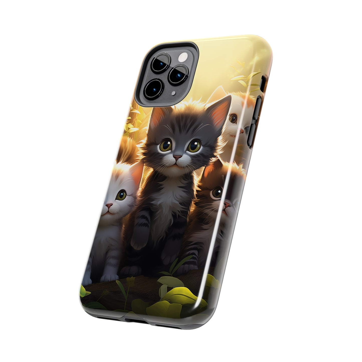 Kittens #02, iPhone 7, 8, X, 11, 12, 13, 14, 15+ case.