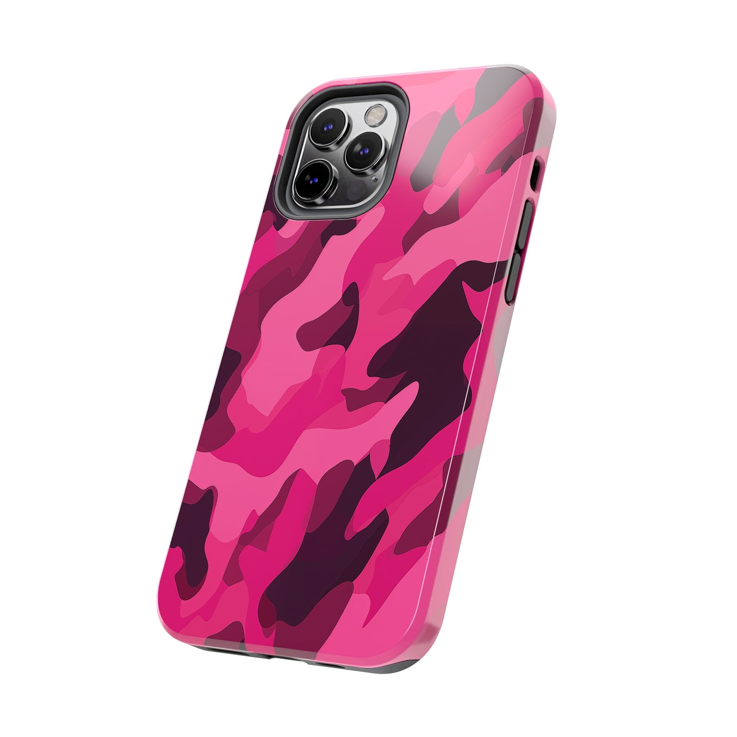 Pink Camouflage, iPhone 7, 8, X, 11, 12, 13, 14, 15+ case.