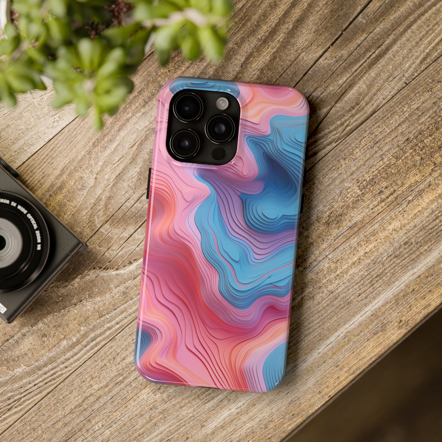 Topographical #02, iPhone 7, 8, X, 11, 12, 13, 14, 15+ case.