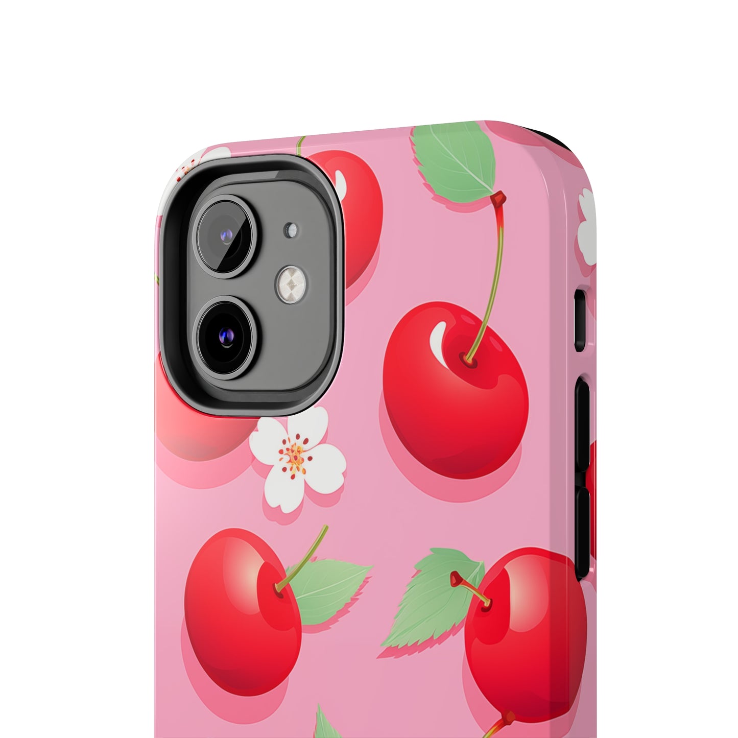 Cherries and Cherry Blossoms #03, iPhone 7, 8, X, 11, 12, 13, 14, 15+ case.