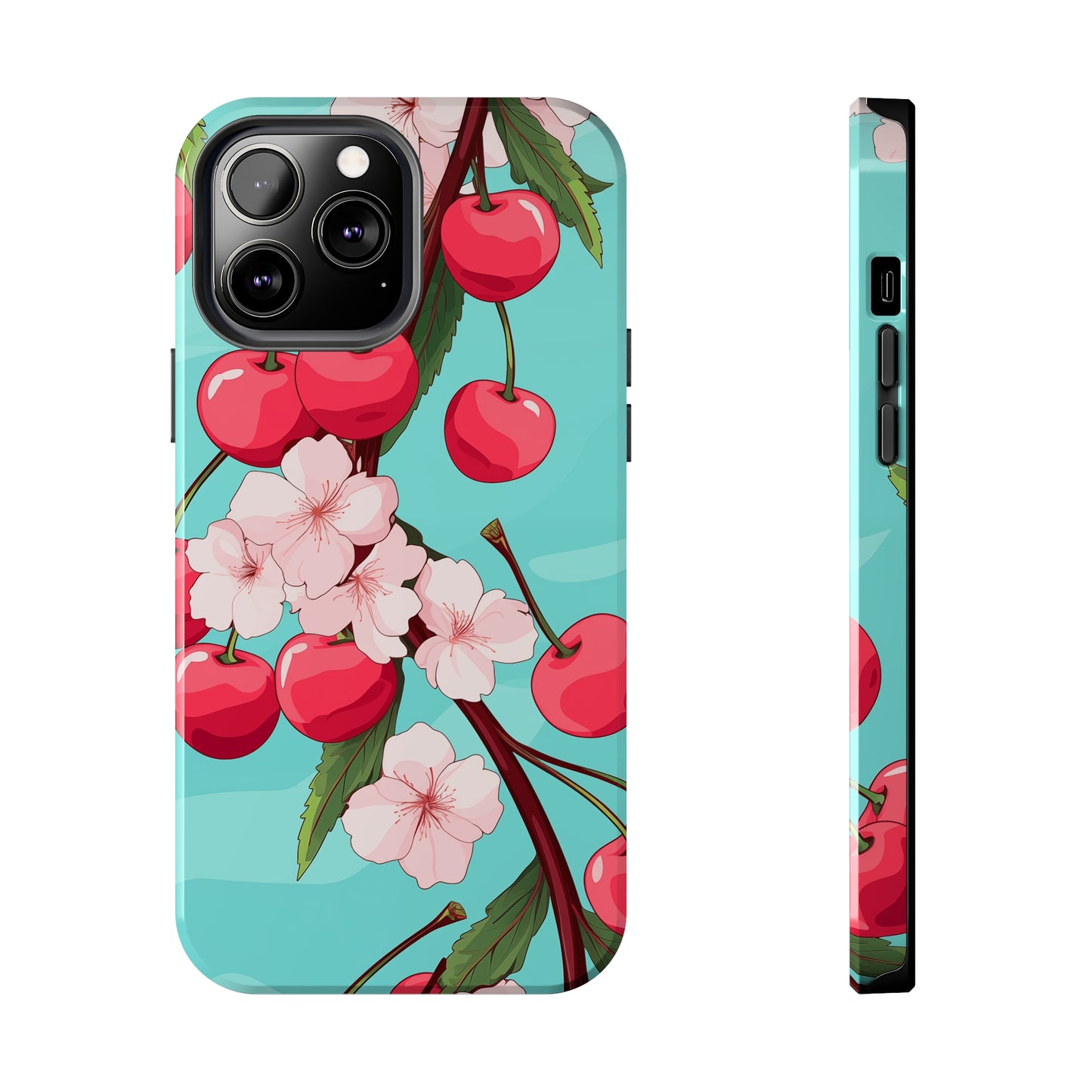 Cherries #06, iPhone 7, 8, X, 11, 12, 13, 14, 15+ case.