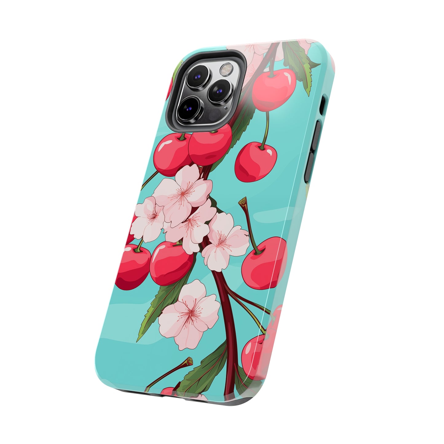 Cherries #06, iPhone 7, 8, X, 11, 12, 13, 14, 15+ case.