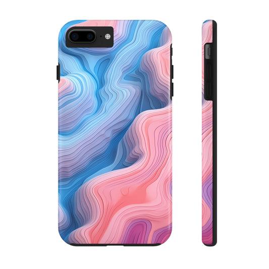 Topographical #03, iPhone 7, 8, X, 11, 12, 13, 14, 15+ case.