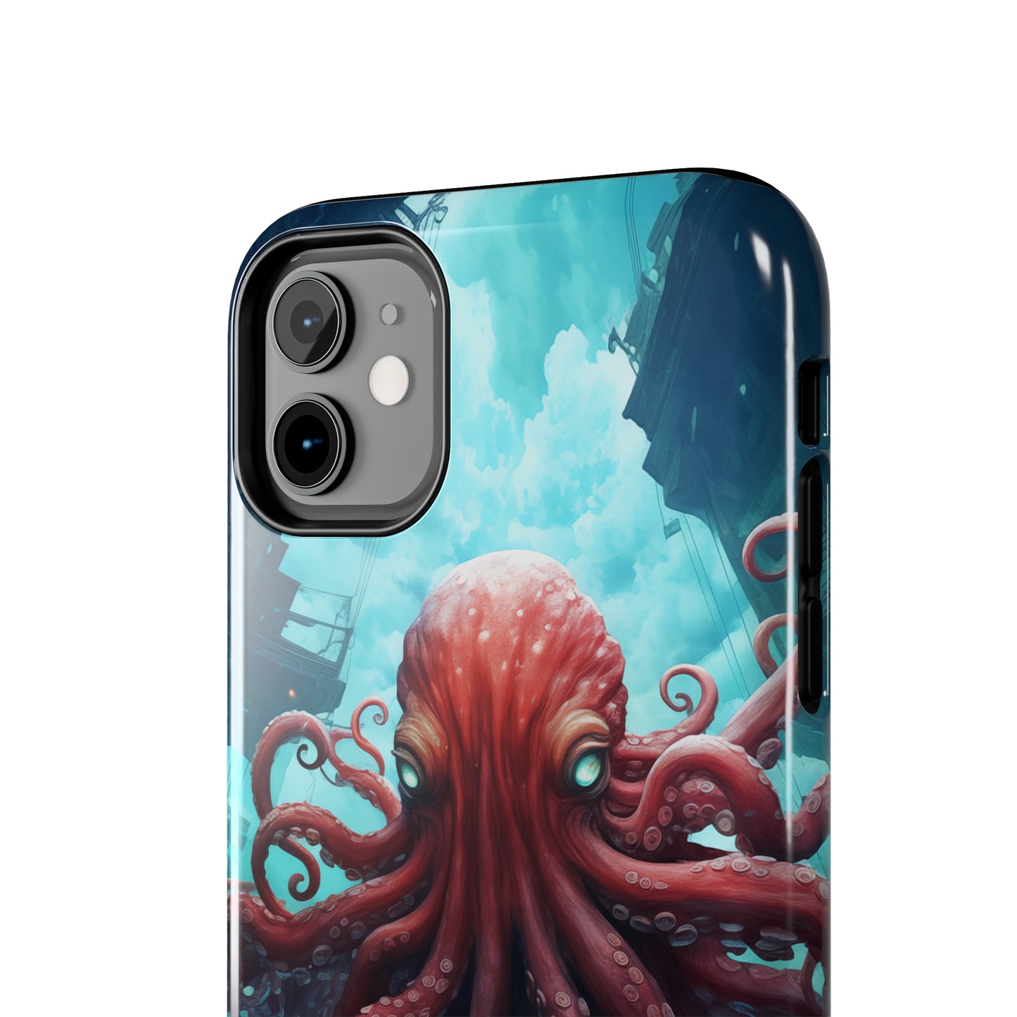 Octopus #01, iPhone 7, 8, X, 11, 12, 13, 14, 15+ case.