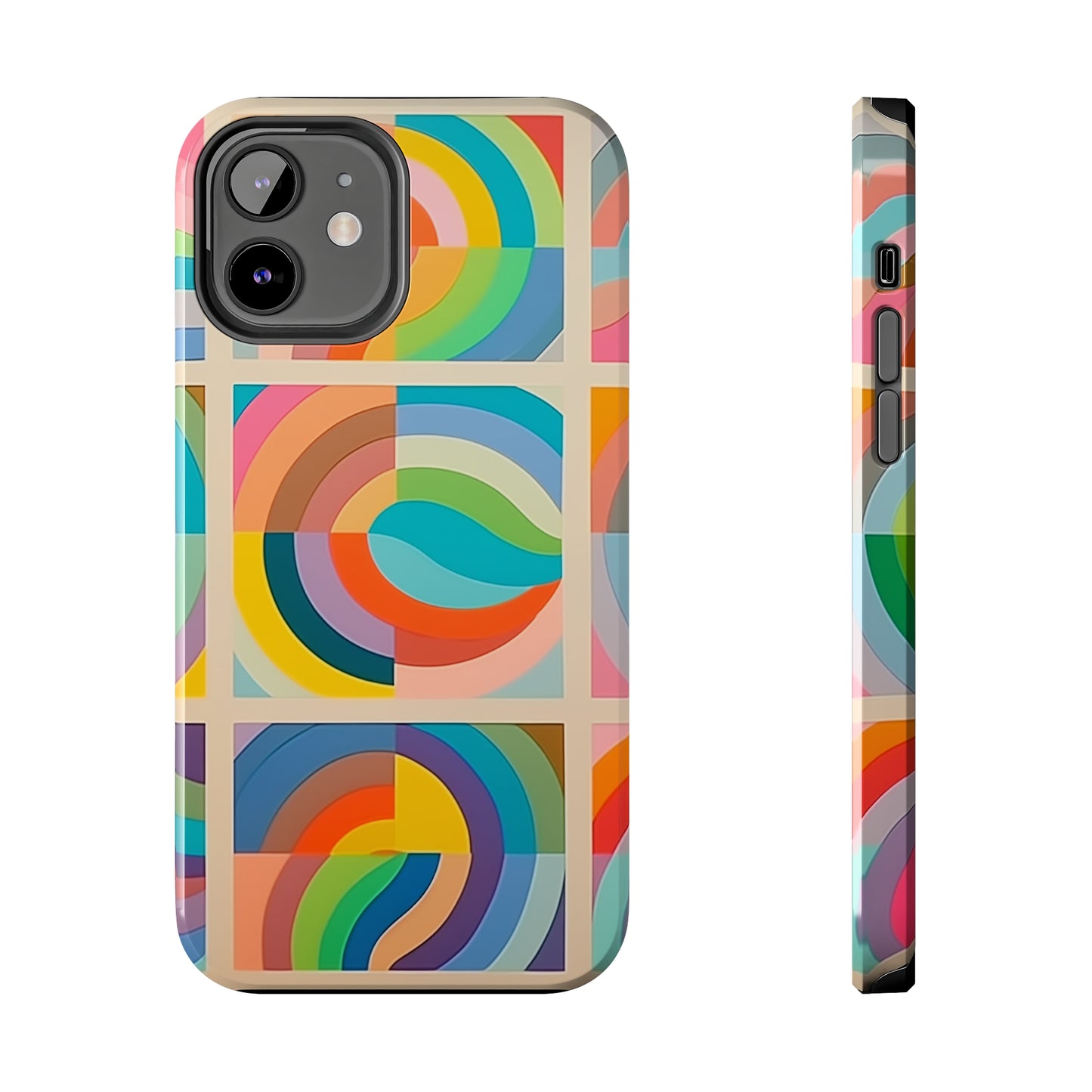 Abstract Colorful Lines #02, iPhone 7, 8, X, 11, 12, 13, 14, 15+ case.