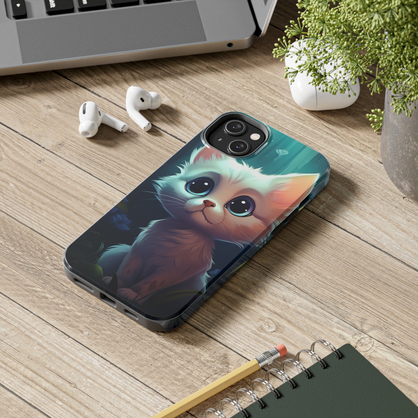 Kitten, iPhone 7, 8, X, 11, 12, 13, 14, 15+ case.