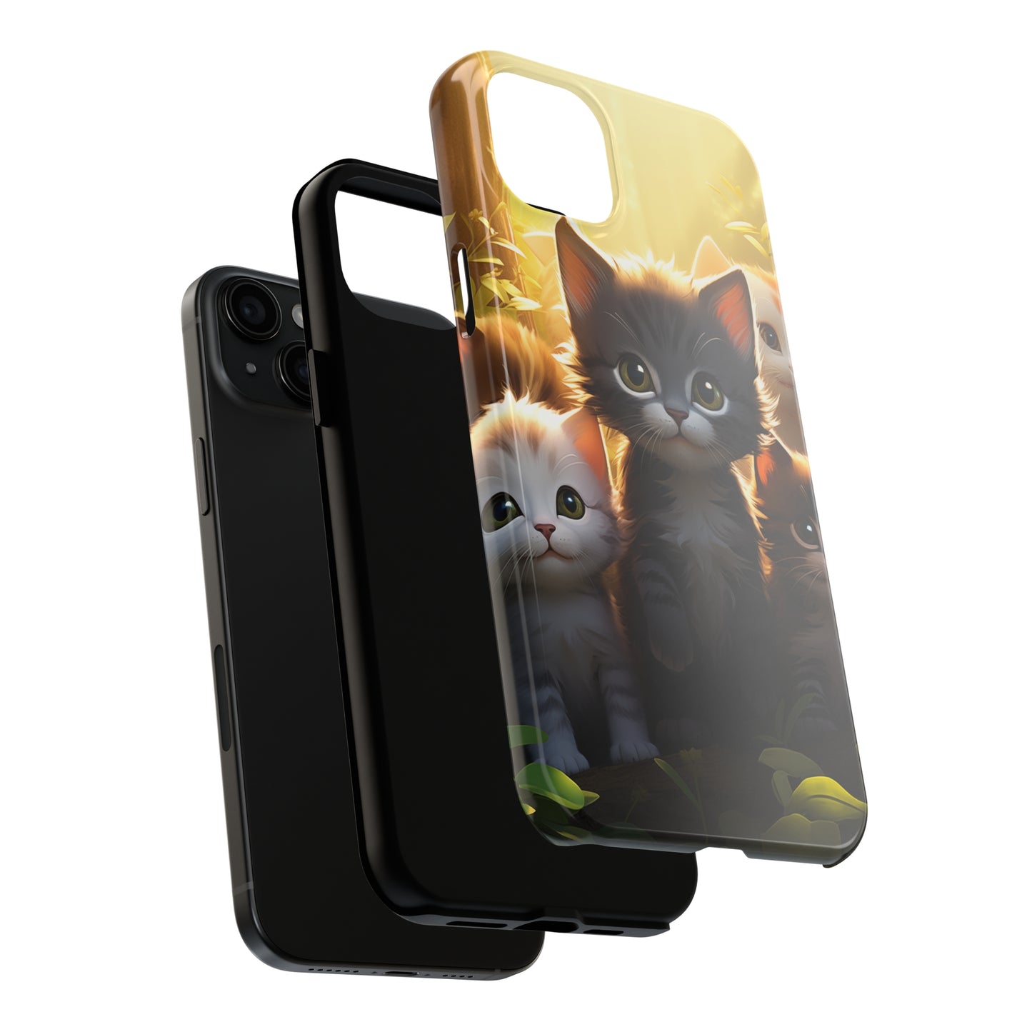 Kittens #02, iPhone 7, 8, X, 11, 12, 13, 14, 15+ case.